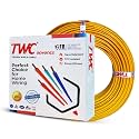 TWC Advance Yellow 6 SQMM 45 METER | Copper Wire | HRFR (Heat Resistant Flame Retardant) Lead-Free Cable | Low Smoke Halogen-Free Wire for Home &amp; Industrial Electrical Wiring