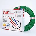 TWC Advance Green 0.75 SQMM 45 METER | Copper Wire | HRFR (Heat Resistant Flame Retardant) Lead-Free Cable | Low Smoke Halogen-Free Wire for Home &amp; Industrial Electrical Wiring