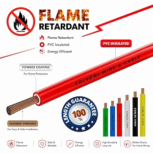 twc advance red 6 sqmm 180 meter  copper wire  hrfr heat resistant flame retardant lead-free cable  low smoke halogen-free wire for home amp industrial electrical wiring
