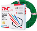 TWC Lite Single Core 0.75 sqmm Green 90 meter Electrical Wire - FR PVC 0.75 sq/mm Green 90 m Wire (Green)