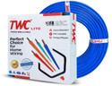 TWC Lite Single Core 1.5 sqmm Blue 45 meter Electrical Wire - FR PVC 1.5 sq/mm Blue 45 m Wire (Blue)