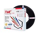 TWC Lite Black 10 SQMM 45 METER | Copper Wire | HRFR (Heat Resistant Flame Retardant) Lead-Free Cable | Low Smoke Halogen-Free Wire for Home &amp; Industrial Electrical Wiring