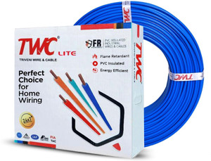 twc lite single core 25 sqmm blue 90 meter electrical wire - fr pvc 25 sqmm blue 90 m wire blue