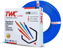 TWC Lite Single Core 2.5 sqmm Blue 90 meter Electrical Wire - FR PVC 2.5 sq/mm Blue 90 m Wire (Blue)