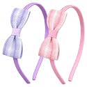 Tweed Bow Hairband for Girls Kids, Bow Hairbands for Baby Girls