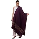 tweedle Women's Ethnic Shawl/Stole for Winters, Reversible, Wool Blend, Traditional Kullu Design (Size – 40 x 80 inches)