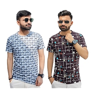 Multicolor Casual T-Shirt for Men Pack of