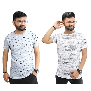 Multicolor Casual T-Shirt for Men Pack of