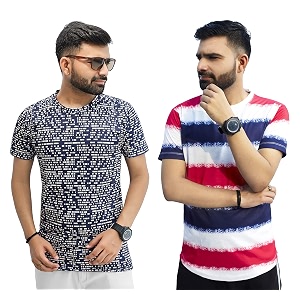 Multicolor Casual T-Shirt for Men Pack of