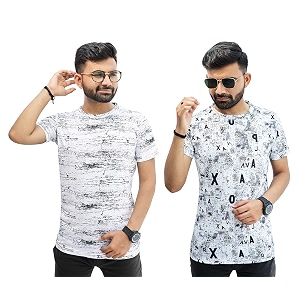 Multicolor Casual T-Shirt for Men Pack of