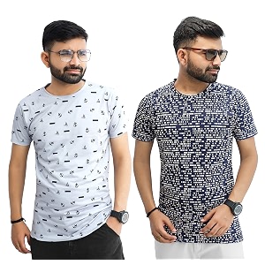 Multicolor Casual T-Shirt for Men Pack of