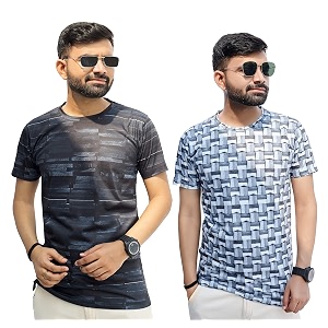 Multicolor Casual T-Shirt for Men Pack of