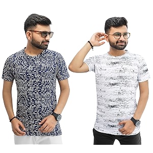 Multicolor Casual T-Shirt for Men Pack of