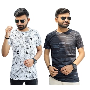 Multicolor Casual T-Shirt for Men Pack of