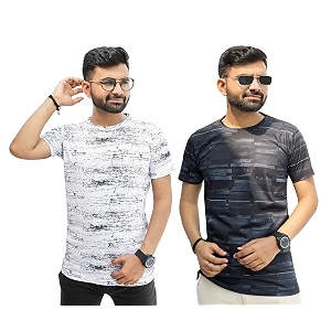 Multicolor Casual T-Shirt for Men Pack of