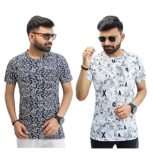 Multicolor Casual T-Shirt for Men Pack of