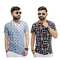 Multicolor Casual T-Shirt for Men Pack of
