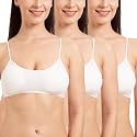 Tweens - Bralette Cage Bra - Non Padded - 5 Back Straps - Removable Cups - Full Coverage - Cotton Seamless Bra (Pack of 2)