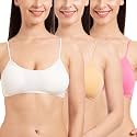 Tweens - Bralette Cage Bra - Non Padded - 5 Back Straps - Removable Cups - Full Coverage - Cotton Seamless Bra (Pack of 2)