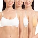 Tweens - Bralette Cage Bra - Non Padded - 5 Back Straps - Removable Cups - Full Coverage - Cotton Seamless Bra (Pack of 2)