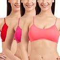 Tweens - Bralette Cage Bra - Non Padded - 5 Back Straps - Removable Cups - Full Coverage - Cotton Seamless Bra (Pack of 2)