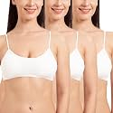 Tweens - Bralette Cage Bra - Non Padded - 5 Back Straps - Removable Cups - Full Coverage - Cotton Seamless Bra (Pack of 2)