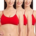Tweens - Bralette Cage Bra - Non Padded - 5 Back Straps - Removable Cups - Full Coverage - Cotton Seamless Bra (Pack of 2)