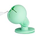 Tweexy Hinge Untippable Vinyl Scrap Collector | IntelliStick Anti-Spill Airlock Suction Weeding | HTV Crafting Adhesive Paper Sheet Holder | Tools for Vinyl (Large, Cucumber)