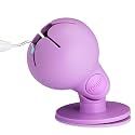 Tweexy Hinge Untippable Vinyl Weeding Scrap Collector | IntelliStick Anti-Spill Airlock Suction | HTV Crafting Adhesive Paper Sheet Holder | Tools for Vinyl (Large, Lavender)