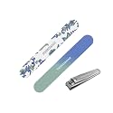 Tweezerman Nail Kit with Clipper &amp; 2 Nail Files Paisley