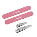 Tweezerman Nail Kit with Clipper &amp; 2 Nail Files Tea Rose