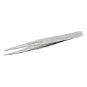 Tweezerman Steel Point Tweezer, Silver, 2 x 6 inches, Modern, Professional Quality for Eyebrow Precision, Facial and Ingrown Hair Removal