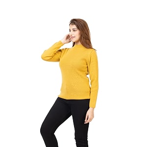 TWENTY ME Winter Wear Casual Solid Acrylic