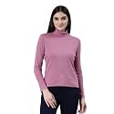 TWIN BIRDS Women Cotton Turtle Neck Ribbed