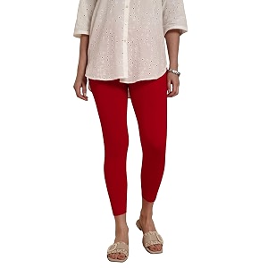 twin birds women viscose high ankle leggings  stretch cropped length pant