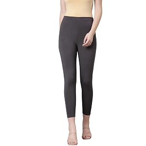 twin birds women viscose high ankle leggings  stretch cropped length pant