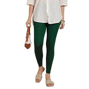 twin birds women viscose high ankle leggings  stretch cropped length pant