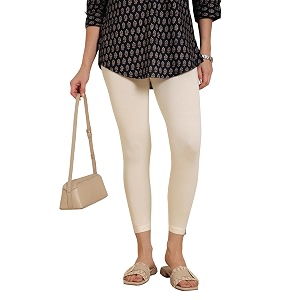 twin birds women viscose high ankle leggings  stretch cropped length pant