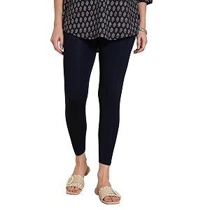 twin birds women viscose high ankle leggings  stretch cropped length pant