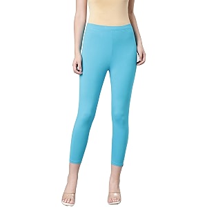twin birds women viscose high ankle leggings  stretch cropped length pant