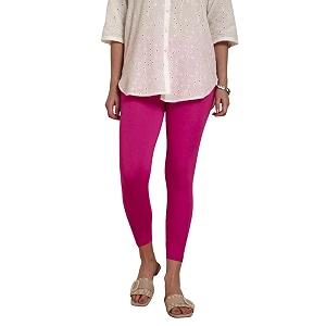 twin birds women viscose high ankle leggings  stretch cropped length pant