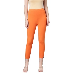 twin birds women viscose high ankle leggings  stretch cropped length pant