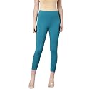 TWIN BIRDS Women Viscose High Ankle Leggings | Stretch Cropped Length Pant