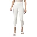TWIN BIRDS Tailored Cut &amp; Classic Fit Stretchable Viscose Elasthane Fabric Mid-Rise Skinny Fit High Ankle Length/Cropped Length Leggings for Women