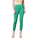 TWIN BIRDS Women Viscose High Ankle Leggings | Stretch Cropped Length Pant