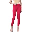 TWIN BIRDS Women Viscose High Ankle Leggings | Stretch Cropped Length Pant