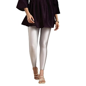 twin birds shimmer leggings for women  shiny stretch ethnic wear pants