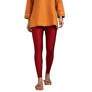 twin birds shimmer leggings for women  shiny stretch ethnic wear pants