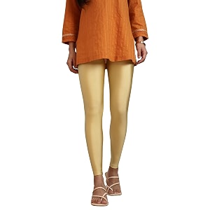 twin birds shimmer leggings for women  shiny stretch ethnic wear pants