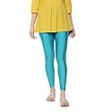 TWIN BIRDS Women Shimmer Ankle Leggings | Nylon Stretch Pant | 1505-SoulGem_S